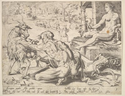 Asher, sarjasta Kaksitoista patriarkkaa, 1550. tekijältä Dirck Volkertsen Coornhert