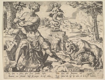 Benjamin, sarjasta Kaksitoista patriarkkaa, 1550. tekijältä Dirck Volkertsen Coornhert