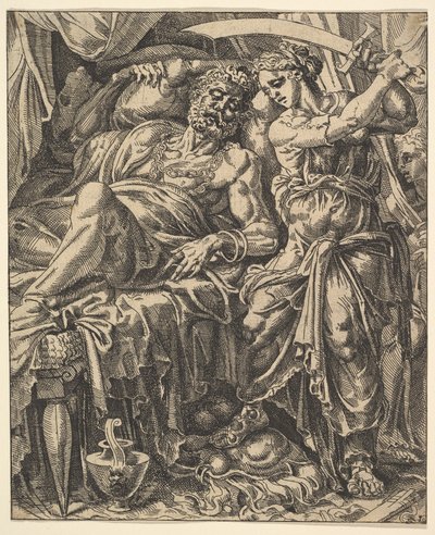 Judith Slaying Holofernes, The Story of Judith and Holofernes. tekijältä Dirck Volkertsen Coornhert