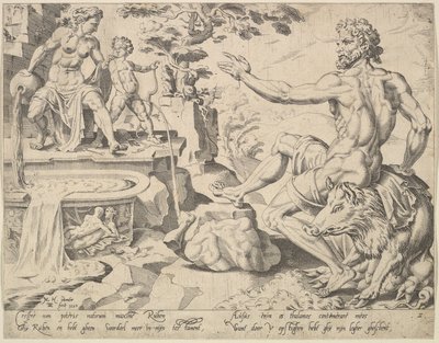 Ruuben [1. Moos. 49:3-4], sarjasta Kaksitoista patriarkkaa, 1550. tekijältä Dirck Volkertsen Coornhert