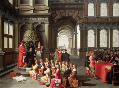 Allegoria hollantilaisten sorrosta Alban herttuan alaisuudessa tekijältä Dirck van Delen