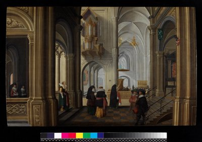 Kirkon sisustus, 1628 tekijältä Dirck van Delen