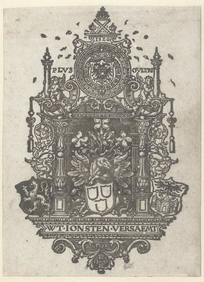 Antwerpenin Pyhän Luukkaan killan vaakuna, 1526. tekijältä Dirk Jacobsz Vellert