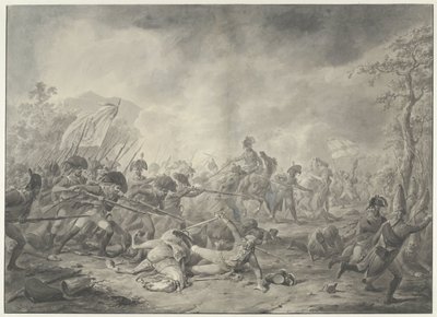 Venäläisen kenraali Hermannin vangitseminen Bergenin taistelussa 1799 tekijältä Dirk Langendijk (signed by artist)
