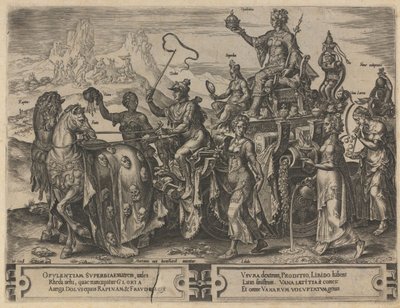 Rikkauksien voitto, 1564 tekijältä Dirk Volkertsz. Coornhert