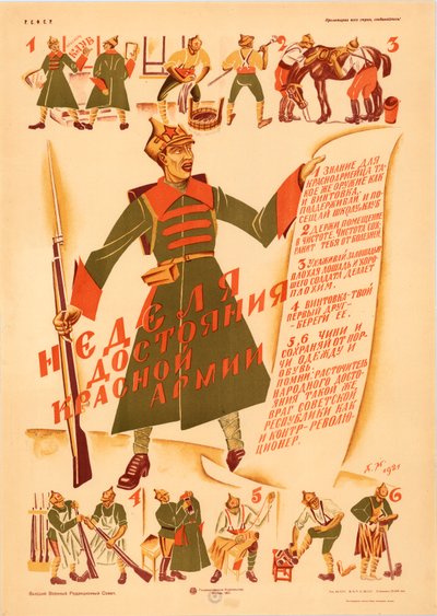Puna-armeijan omaisuuden viikko 1921. tekijältä Dmitri Stachievich Moor
