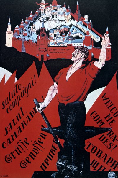 Tervetuloa toverit, eläköön kolmas Internationale! tekijältä Dmitry (1883 1946) Moor