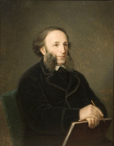 Taiteilija Ivan Aivazovskin muotokuva 1817-1900, 1879 tekijältä Dmitry Mikhaylovich Bolotov