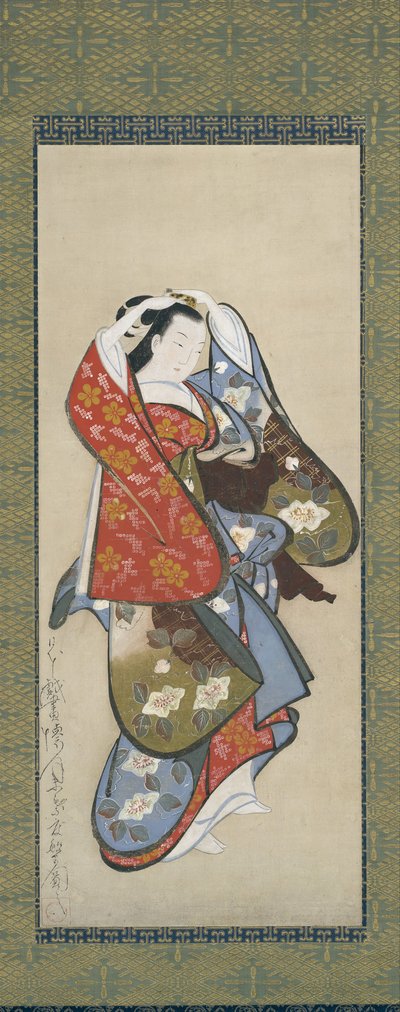 Kaunis nainen, 1700-luku. tekijältä Dohan Kaigetsudo