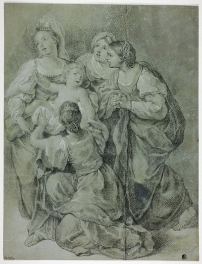 Neljän naisen ja lapsen ryhmä tekijältä Domenichino