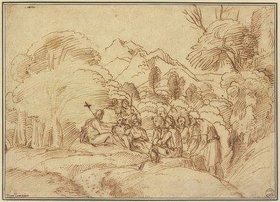 Johannes saarnaa erämaassa tekijältä Domenichino