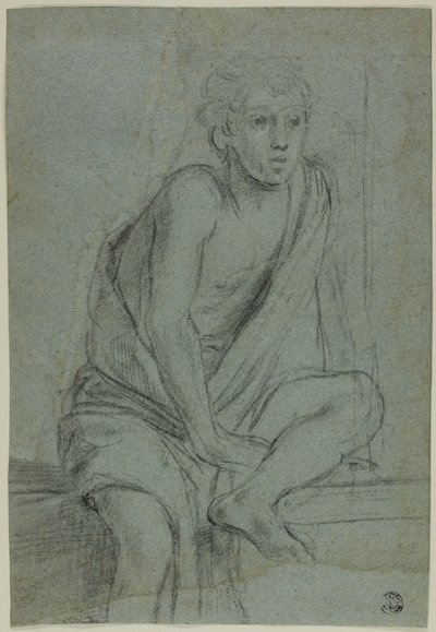 Istuva nuoriso: Tutkimus Pyhän Andreaksen liputusta varten tekijältä Domenichino