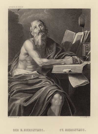 Pyhä Jerome tekijältä Domenichino