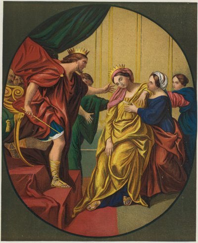 Ester toi kuningas Ahasveruksen luo tekijältä Domenichino