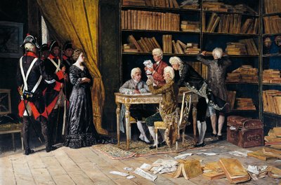 Etsitään Eleonora Pimentelin taloa, maalaus Domenico Battaglia (1842-1921), öljy kankaalle tekijältä Domenico Battaglia