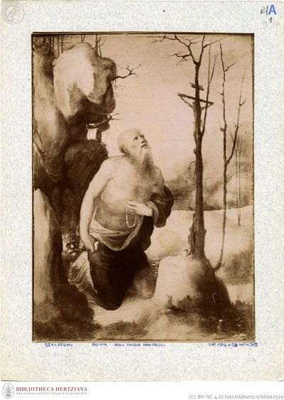 Beccafumi - Katuva Jerome, inventaario nro 166. tekijältä Domenico Beccafumi
