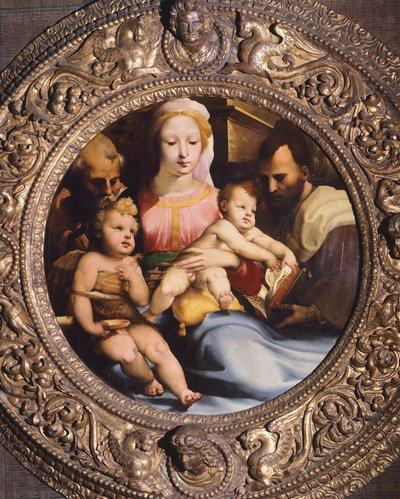 Pyhä perhe, kirjoittanut Domenico Beccafumi (1486-1551) tekijältä Domenico Beccafumi