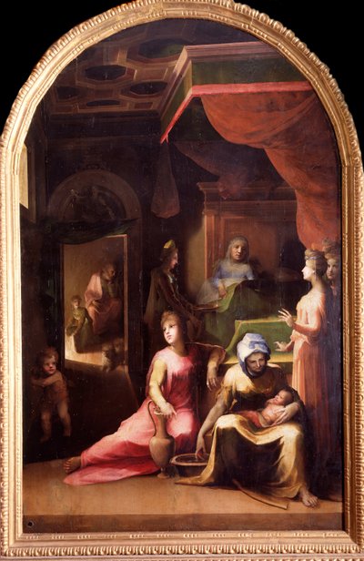 Neitsyen syntymä (maalaus, n. 1540-1543) tekijältä Domenico Beccafumi