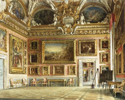 Palazzo Pittin sisätilat, Firenze: "Illiaden Andrea del Sarton kanssa" sn "Assumption" huone, tekijältä Domenico Caligo