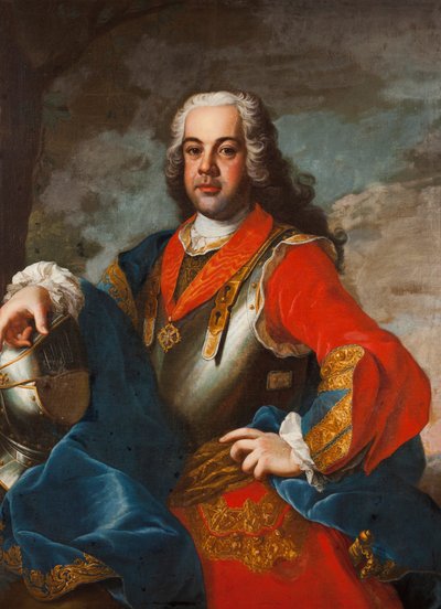 Prinssi Francisco Braganzan prinssi, Portugalin infantti, Bejan seitsemäs herttua ja Maltan ritarikunnan suurpriori Portugalissa. tekijältä Domenico Dupra