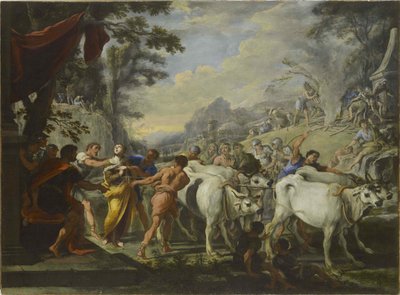 Pyhän Lucian marttyyrikuolema, 1640-1650. tekijältä Domenico Gargiulo