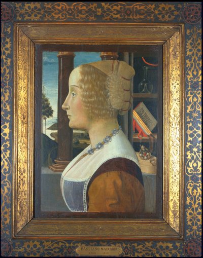 Naisen muotokuva, n. 1490 (tempera taulussa) tekijältä Domenico Ghirlandaio