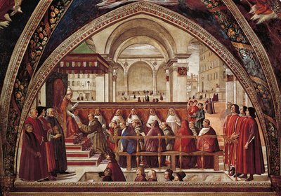 Pyhän Franciscus Assisilaisen tarinoita tekijältä Domenico Ghirlandaio