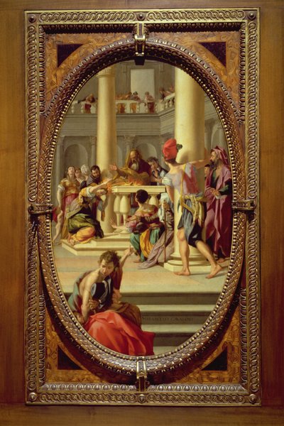 Viimeinen ehtoollinen, yksityiskohta kahdesta opetuslapsesta, luostarin ruokasalista, fresko vuodelta 1480. tekijältä Domenico Ghirlandaio