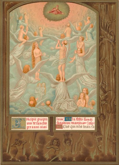 Enkelit esittelevät Jumalalle juuri valitun, 1500-luvun alun sielut tekijältä Domenico Grimani