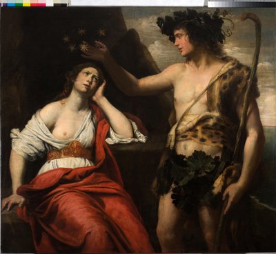 Bacchus ja Ariadne tekijältä Domenico Il Sarzana Fiasella