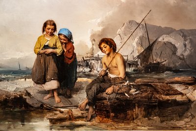 Nuoret kalastajat tekijältä Domenico Induno