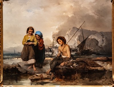 Nuoret kalastajat tekijältä Domenico Induno