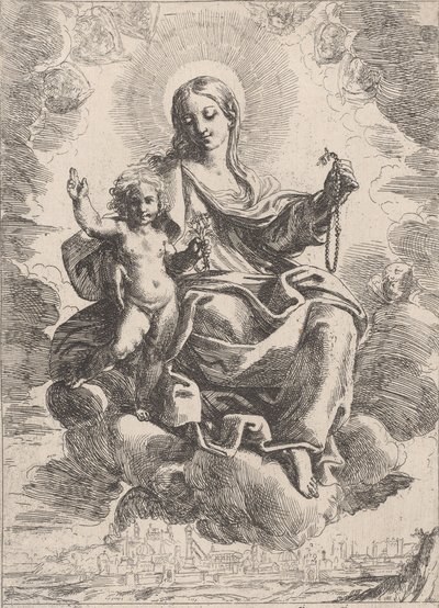 Ruusukkeen neitsyt, 1645-84. tekijältä Domenico Maria Canuti