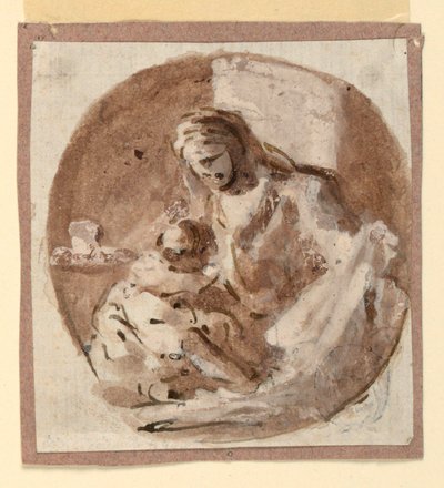 Madonna ja lapsi tekijältä Domenico Mondo
