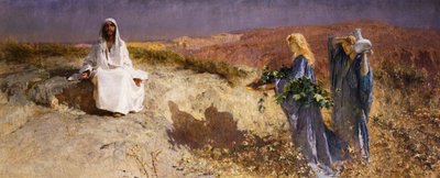 Kristus autiomaassa tekijältä Domenico Morelli