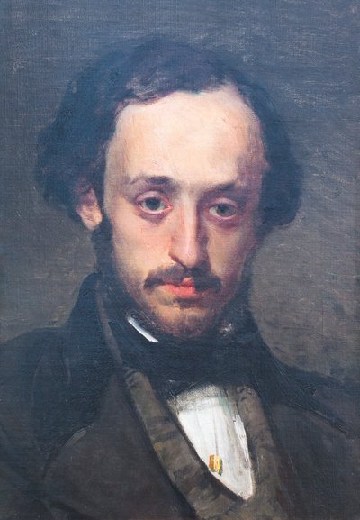 Pasquale Villari nuorena miehenä tekijältä Domenico Morelli