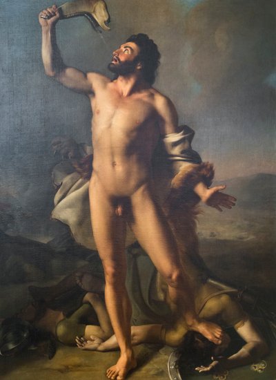 Samson (öljy kankaalle) tekijältä Domenico Pellegrini