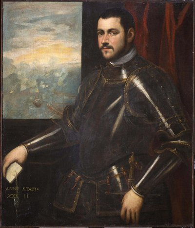 Venetsialaisen amiraalin muotokuva 1500-luvulta. tekijältä Domenico, Tintoretto