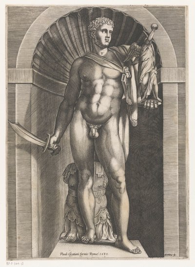Soturin veistos Speculum Romanae Magnificentiae (sarjan nimi) tekijältä Domenico Vito