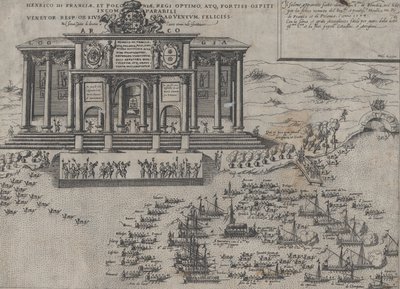 Ranskan ja Puolan kuninkaan Henri III:n saapuminen Venetsiaan 1574. tekijältä Domenico Zenoi