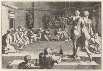 Aleksanteri Suuren juhla tekijältä Domenico del Barbiere after Francesco Primaticcio