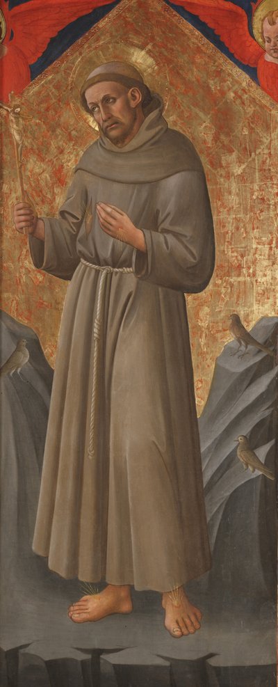 Pyhä Franciscus Assisilainen, n. 1460 (tempera taulussa) tekijältä Domenico di Michelino
