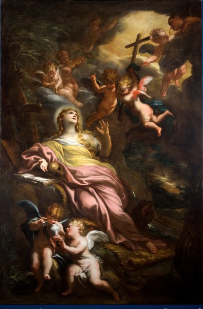 Pyhä Maria Magdaleena tekijältä Domenico the Elder Piola