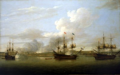 Chandernagoren valloitus, maaliskuu 1757 tekijältä Dominic Serres