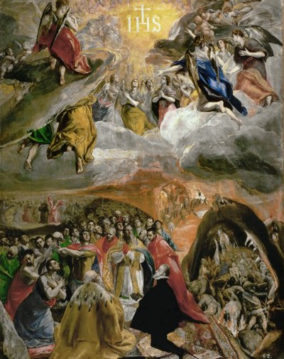 Jeesuksen pyhän nimen palvonta, 1577-1579. tekijältä Dominico El Greco