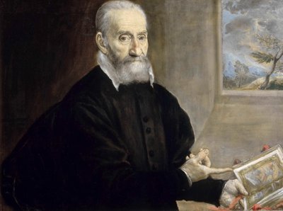 Giulio Clovion muotokuva 1498-1578, noin 1571. tekijältä Dominico El Greco