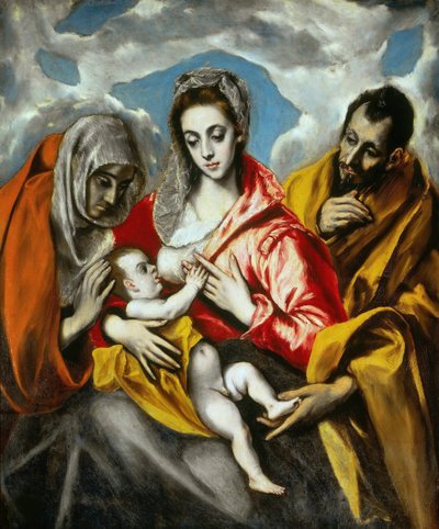 Pyhä perhe, 1595. tekijältä Dominico El Greco