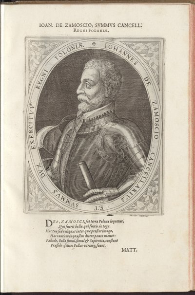 Hetmani Jan Zamoyski 1542-1605 tekijältä Dominicus or Custodis Custos