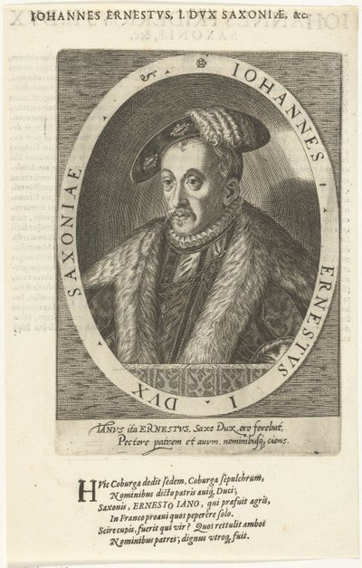 John Ernest 1521-1553, Saksi-Coburgin herttua, 1601 tekijältä Dominicus or Custodis Custos