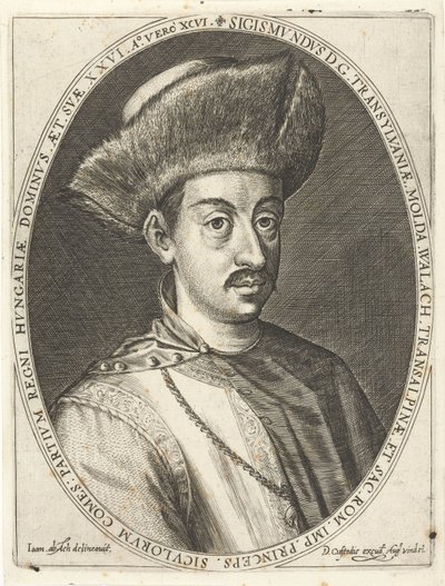 Sigismund Bathory 1572-1613, Transilvanian ruhtinas. Atrium heroicum, Augsburg 1600-1602, 160 tekijältä Dominicus or Custodis Custos